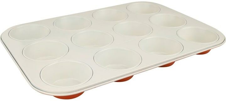 Dr Oetker Foremka w kolorze biało-pomarańczowym na muffinki - 38,5 x 26,5 cm