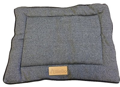 Ellie-Bo Ellie-BO Wendbares poduszka do klatki dla psa/psy Hut, tweed materiału i sztucznego futra, mały EB-MAT24DUOGRY