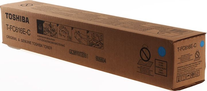 Zdjęcia - Wkład drukujący Toshiba oryginalny toner T-FC616EC, 6AK00000369, cyan, 39200s 