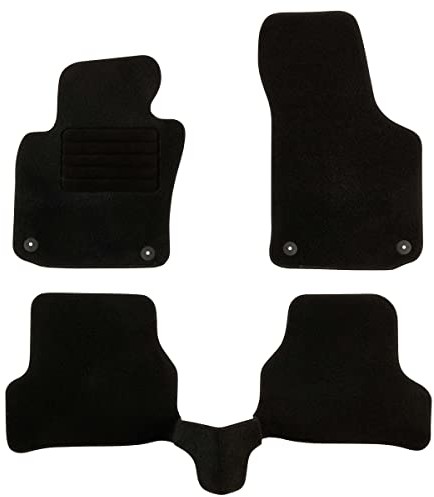 DBS DBS 1763203 dywaniki samochodowe - na wymiar - 3-częściowe - antypoślizgowe - czarny filc igłowany 900 g/m - wykonanie welurowe - asortyment Star 1763203