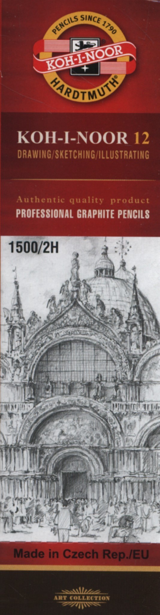 Koh-I-Noor Koh-I-Noor Ołówek grafitowy 1500/2H 12 szt