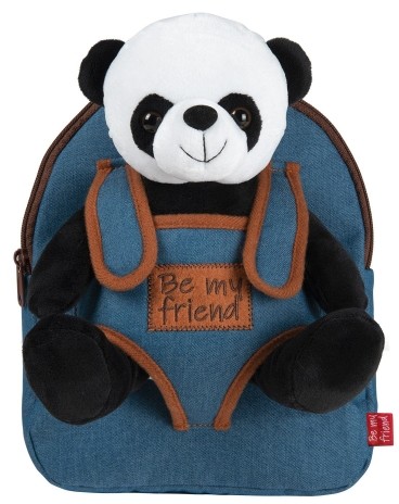 Perletti Toys Plecak dziecięcy dla przedszkolaka 2 w 1 Perletti Toys Panda, z misiem PER13036