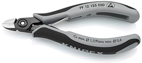 Knipex 79 12 125 ESD szczypce boczne Elektronik precyzyjnych 125 MM 79 12 125 ESD