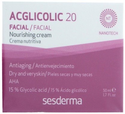 SesDerma Laboratories Odżywczy krem przeciwstarzeniowy - Laboratories Acglicolic 20 Nourishing Cream Odżywczy krem przeciwstarzeniowy - Laboratories Acglicolic 20 Nourishing Cream