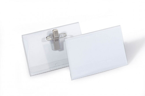 Durable Identyfikator z kombi klipem 54 x 90mm 50 sztuk 8101-19