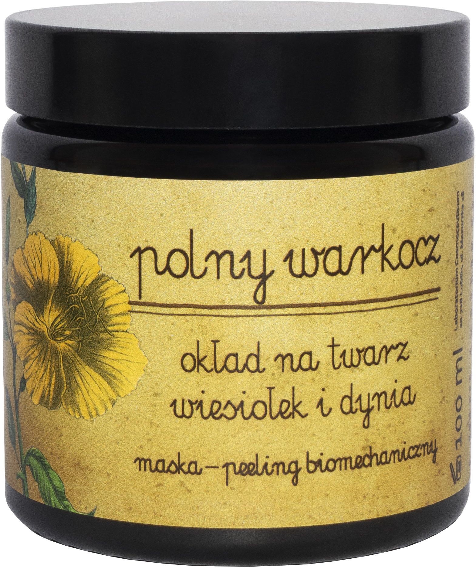Polny Warkocz Okład na Twarz Wiesiołek i Dynia Maska – Peeling Biomechaniczny 100ml