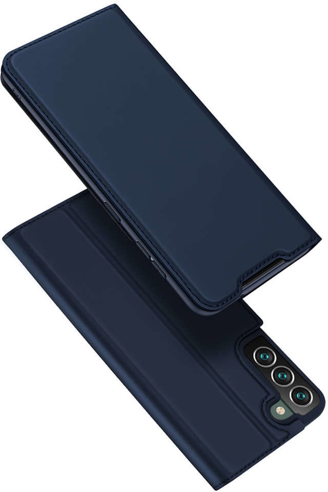 Dux Ducis Etui ochronne z klapką Skin Pro skórzane do Samsung Galaxy S22 Plus Granatowe 12396X3