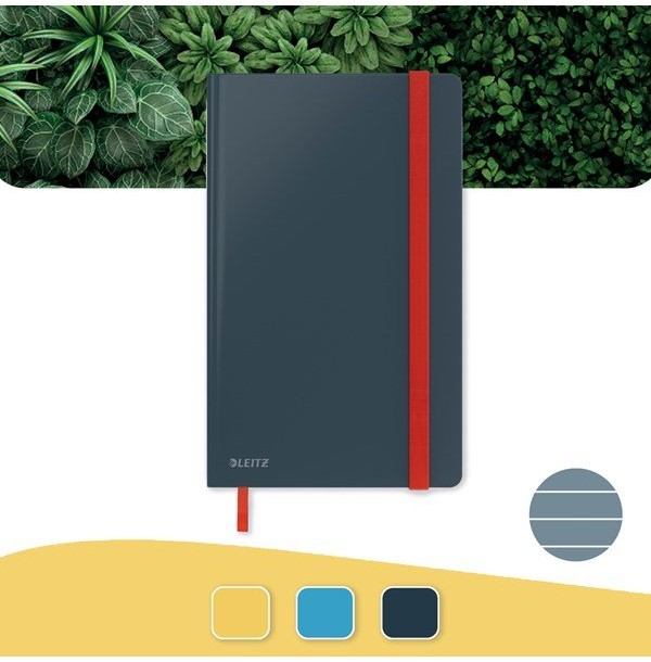 Leitz Notebook Cosy HC M Ruled Grey 44810089