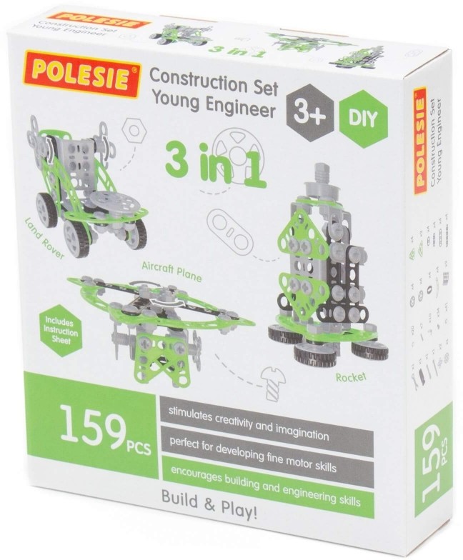Wader Polesie Klocki 159el Wynalazca P pudełko