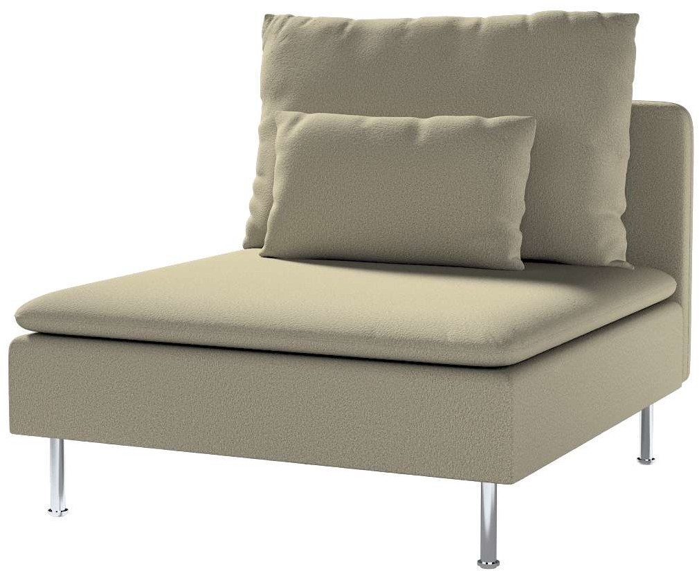 Dekoria pl pl Pokrowiec na moduł Söderhamn 1-osobowy ciemno beżowa bukla 93 x 99 x 83 cm Teddy 1007-702-82