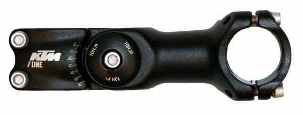 KTM Wspornik kierownicy line 31.8 90 czarny