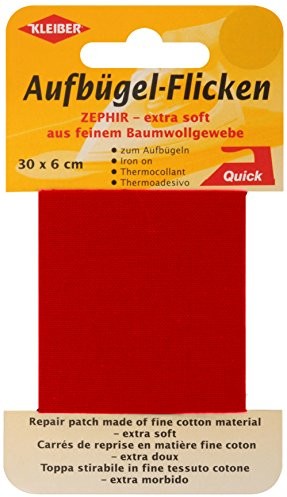 Kleiber 30 x 6 cm bardzo miękka, delikatna, bawełniana wollaus powrotu do zdrowia tasiemka do naprasowania 310-10