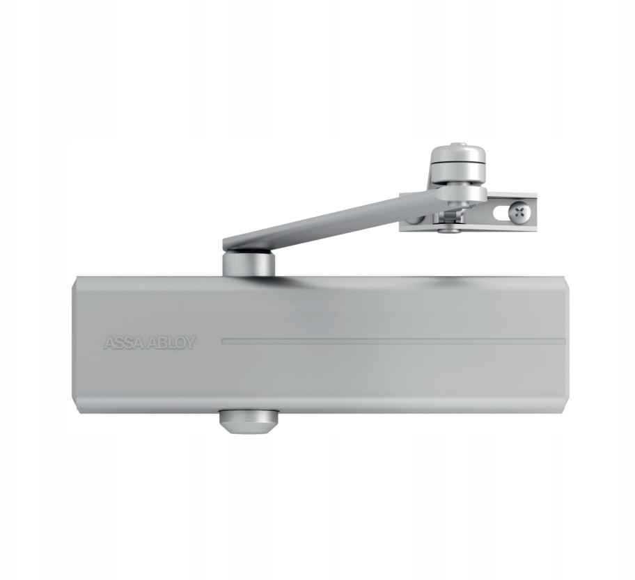 Assa Abloy DC140 Samozamykacz z blokadą, srebrny