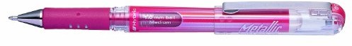 Pentel K230-MDO Hybrid Gel Metallic Grip DX ink roller przy użyciu atramentu pigmentowego, opakowanie 12 szt K230-MB