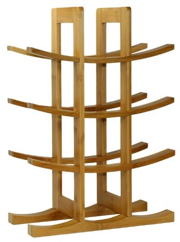 StarTec Regał na wino kieszenie na Ocean Star wr1149 bambus naturalny WR1149