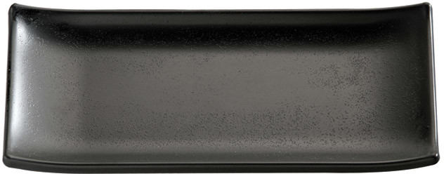 APS Półmisek prostokątny z melaminy 225x95 mm, czarny | Zen 83744
