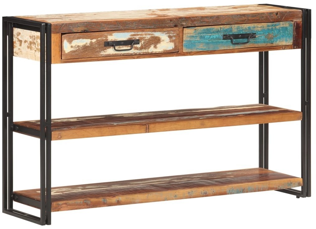 vidaXL Szafka, 120x30x75 cm, lite drewno z odzysku 321804