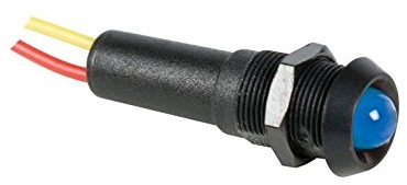 Perel 138900 lampa sygnału LED, 12 V, obudowa z ABS Czarny, Niebieski 138900