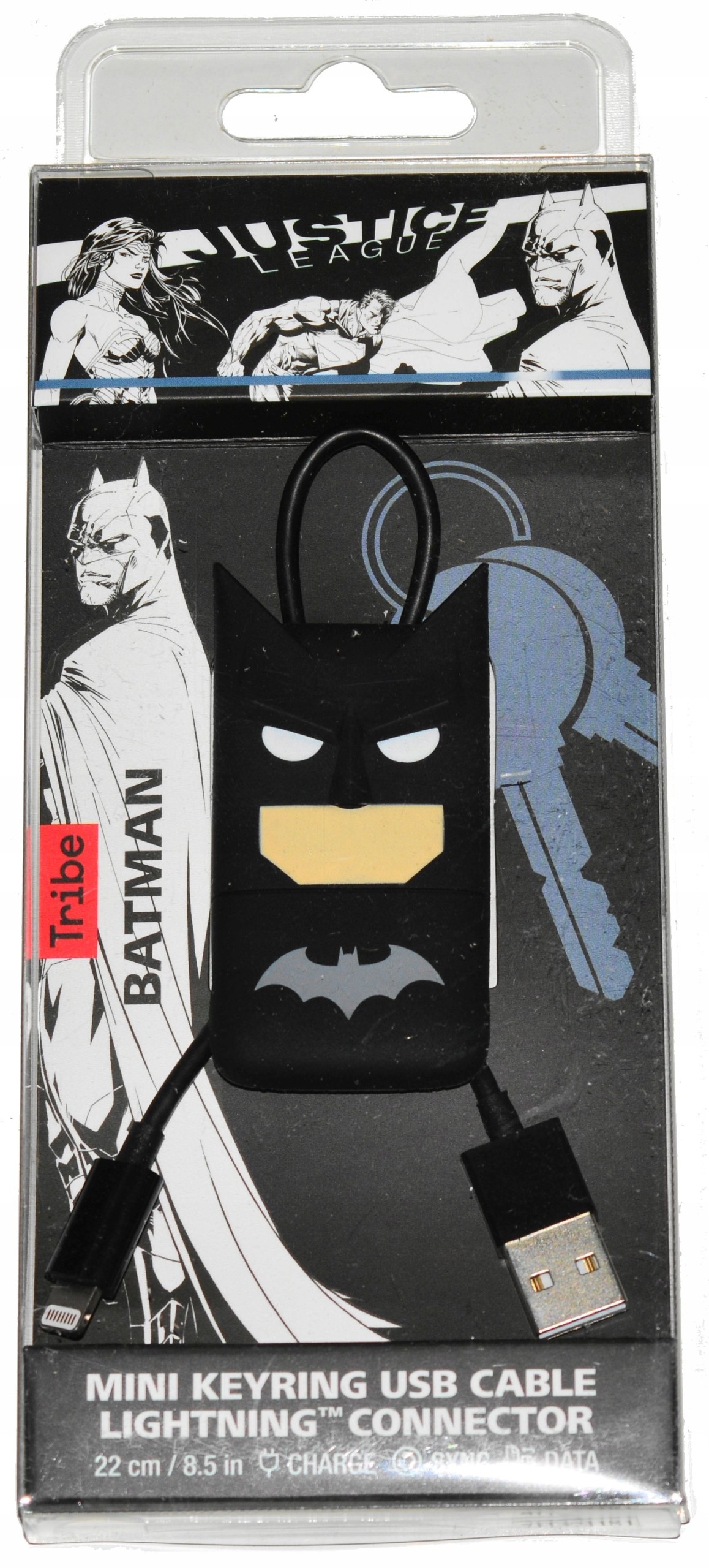 TRIBE Kabel iPhone Batman 22cm breloczek