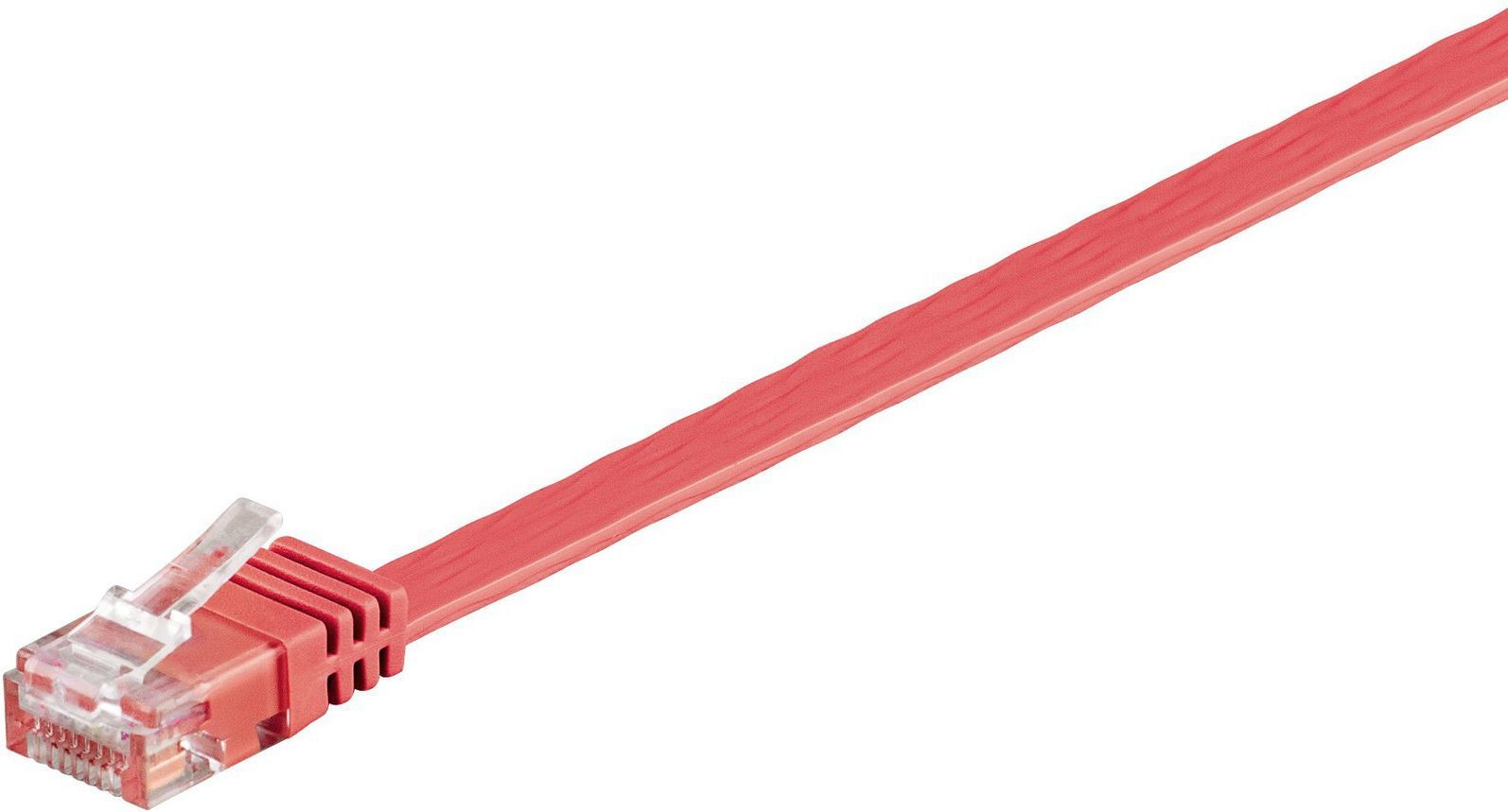 MicroConnect CAT6 UTP 10M Flat Cable Red V-UTP610R-FLAT