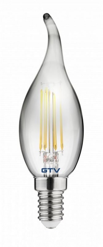 GTV Żarówka dekoracyjna LED FILAMENT świecowa 4W E14 WW C35L LD-C35FP4-30L LD-C35FP4-30L