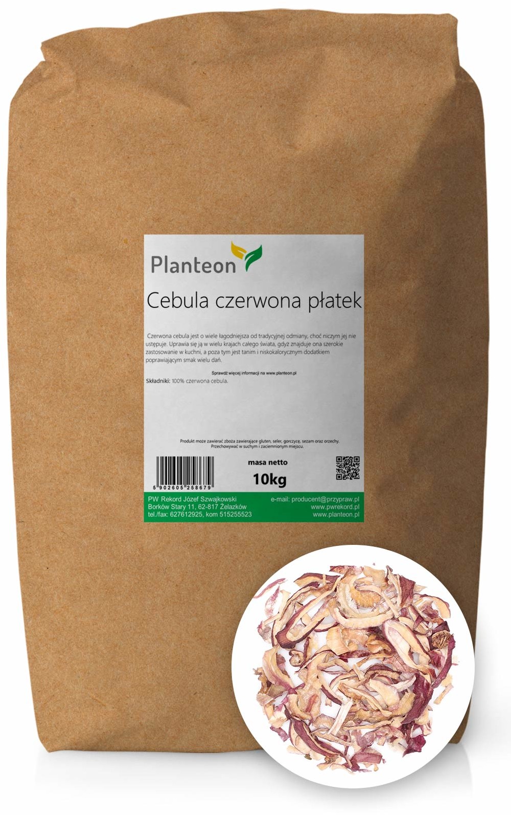 Planteon Cebula czerwona płatek 10kg 2-0003-09-7