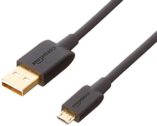 AmazonBasics przewód połączeniowy, wtyczka USB 2.0, USB typu A na wtyk mikro-USB-B -, czarny 1,82 m 7T9MV4