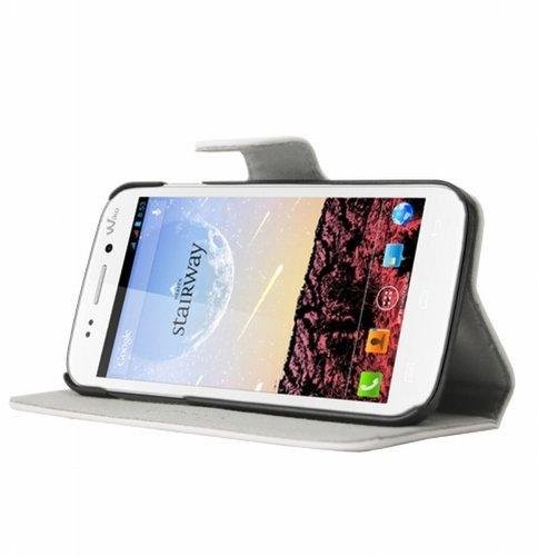 Wiko Mocca Design Mocca Design Luxe ERWIST1 imitacja - skórzane etui foliowe na schody białe ERWIST1 BLANC