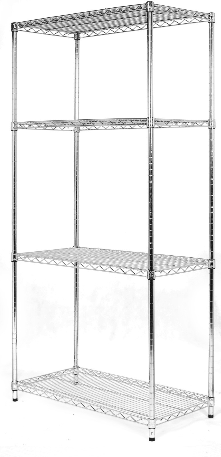 ULTRAPOWER Regał Chrom 4-półki (61x152x160cm)