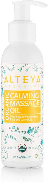 Olejek Bio do masażu dzieci, Organic Calming Massage Oil
