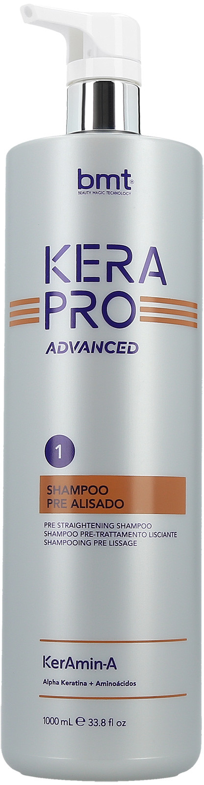 BMT KERAPRO ADVANCED Pre Straightening Szampon wstępnie wygładzający włosy 1000ml 0000065096