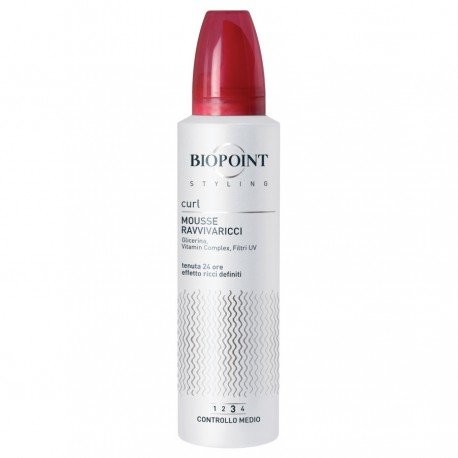 BIOPOINT Pianka do włosów Mousse ravviva Ricci CONTROLLO Medio Styling E wykończenie 150 ML DUO_8007376003934