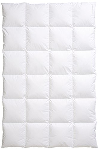 Centa Star Centa-Star Ambiente kołdra kasetowa wysokiej jakości, wypełniona puchem i piórami, biały, 135x200 cm 5124.01