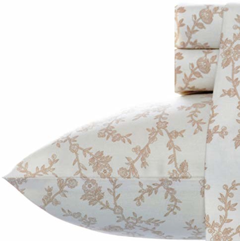 Laura Ashley flanela Full zestaw prześcieradło na łóżko, Twin