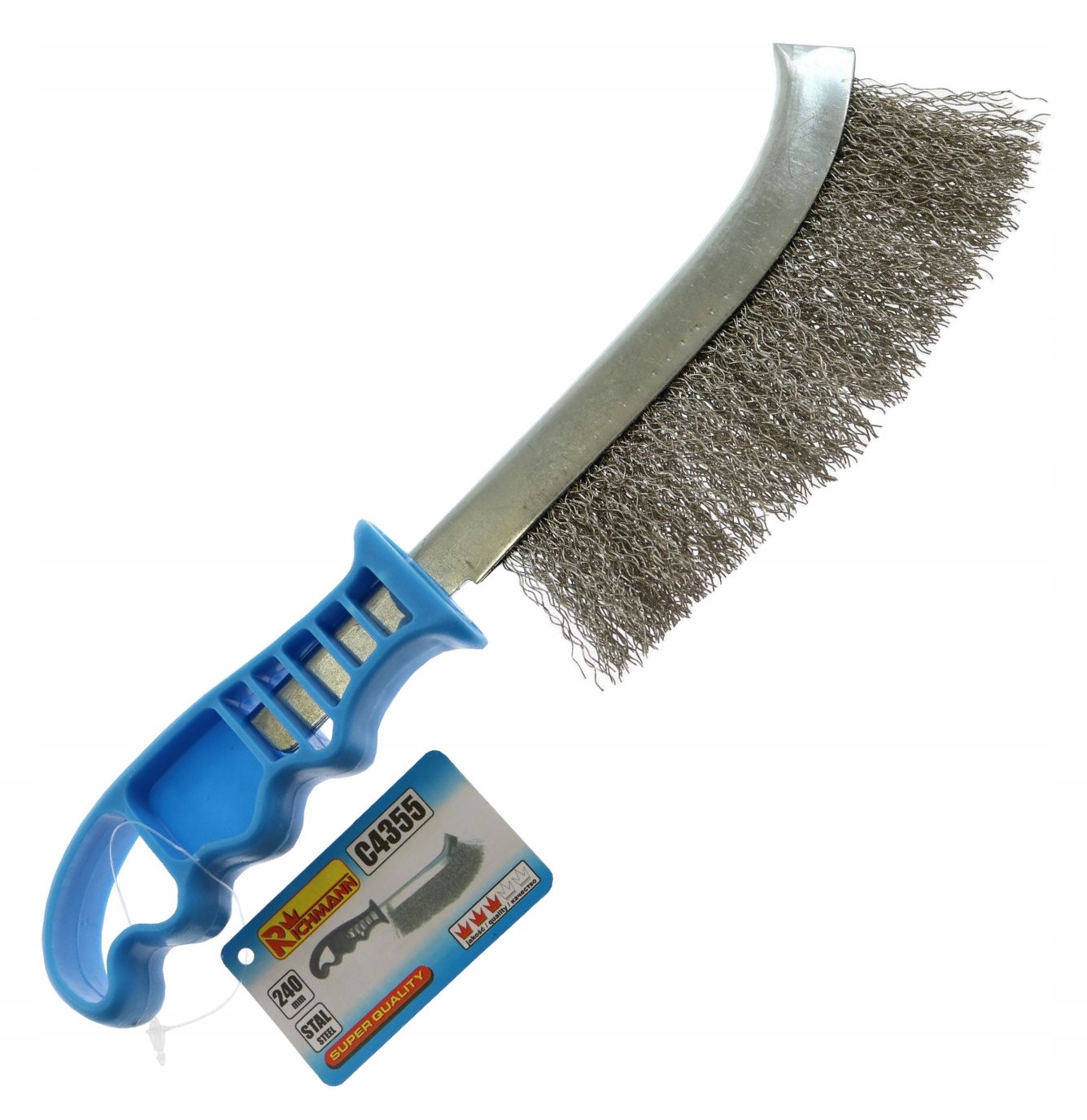 Szczotka Druciana 240MM Stal Nierdzewna Richmann