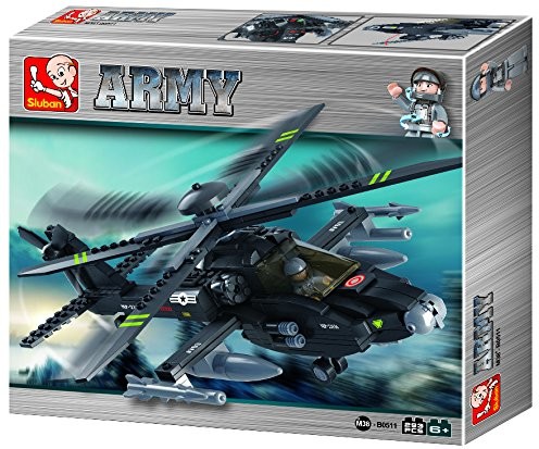 Sluban M38-b0511 zestaw budowlany armii Apache Hubschrauber