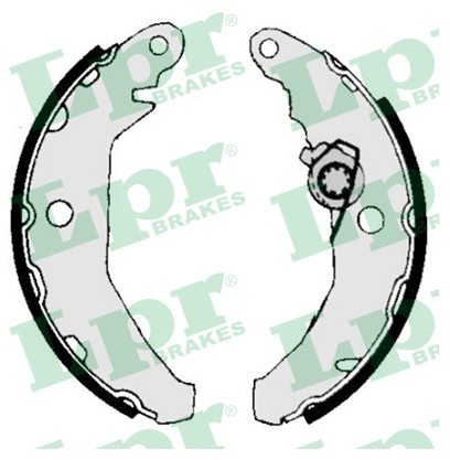 LPR GROUP Zestaw szczęk hamulcowych GROUP 04340