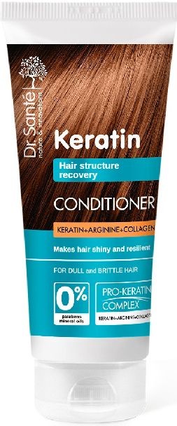 Elfa-Pharm Dr.Sante Keratin Hair odżywka odbudowująca do włosów łamliwych i matowych 200 ml