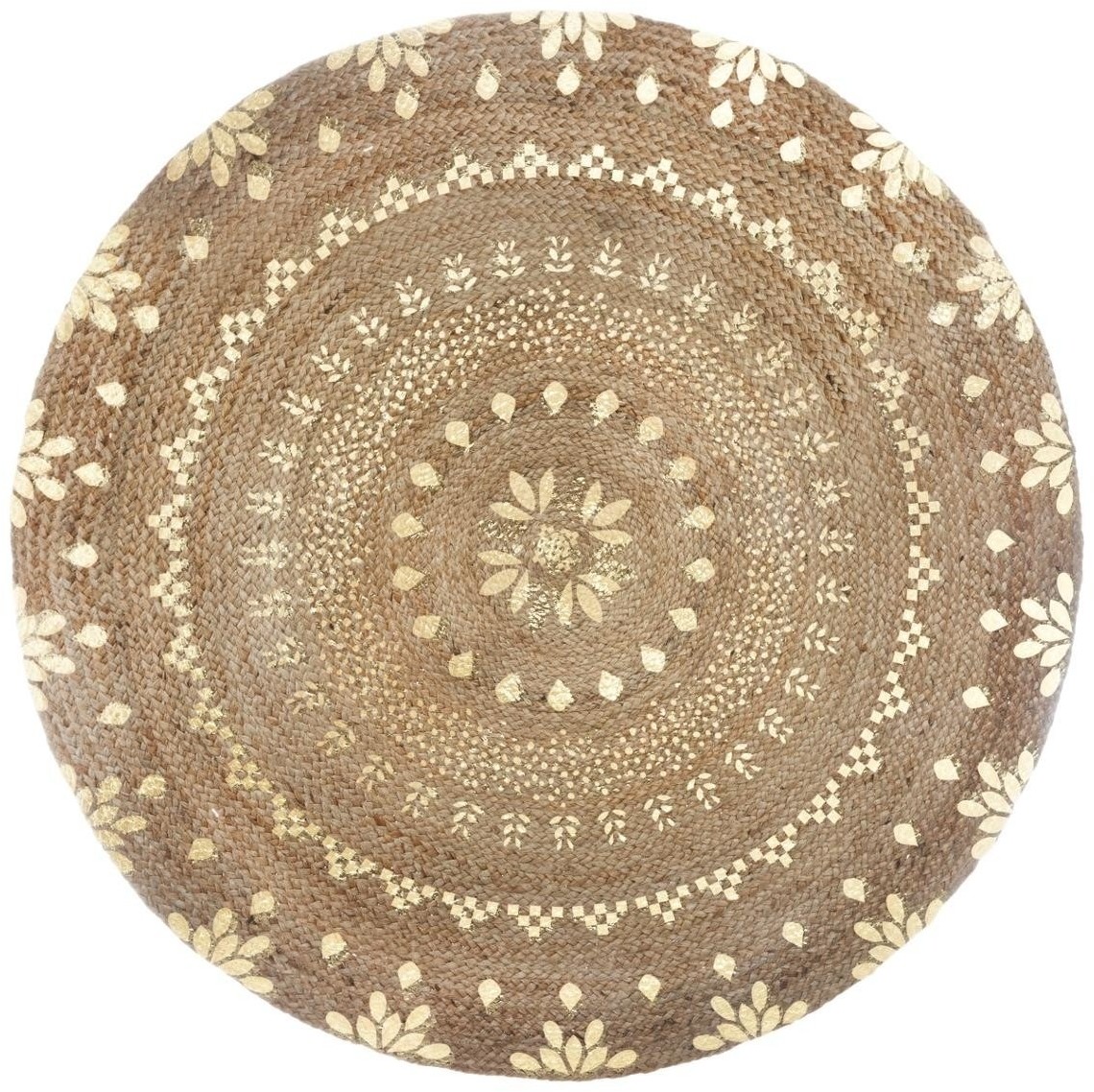 Atmosphera Dywan dekoracyjny z juty 115 cm okrągły 164096