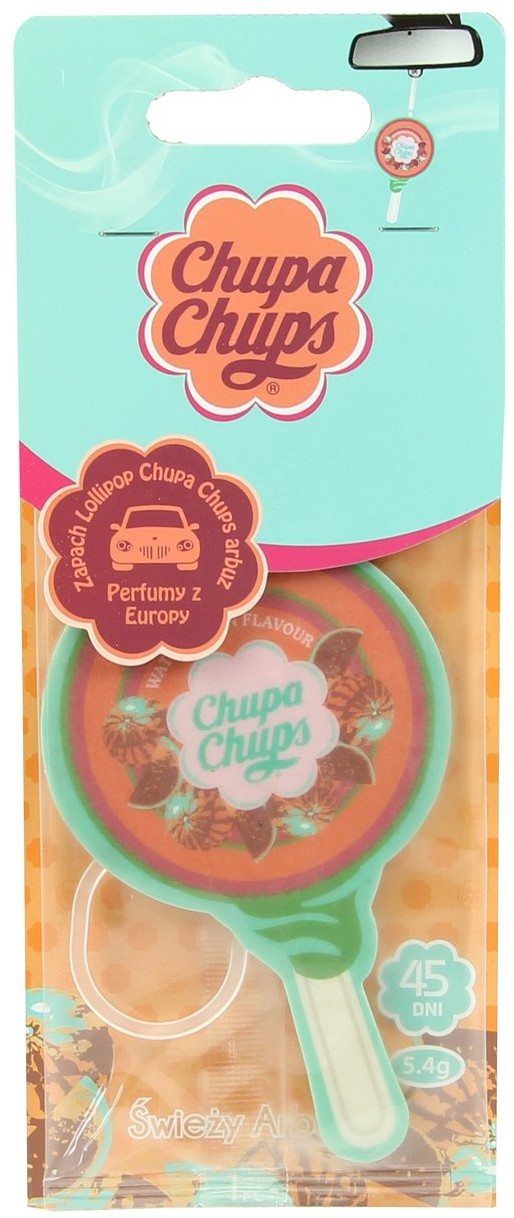 Chupa Chups Zapach samochodowy-zawieszka papierowa ,arbuz
