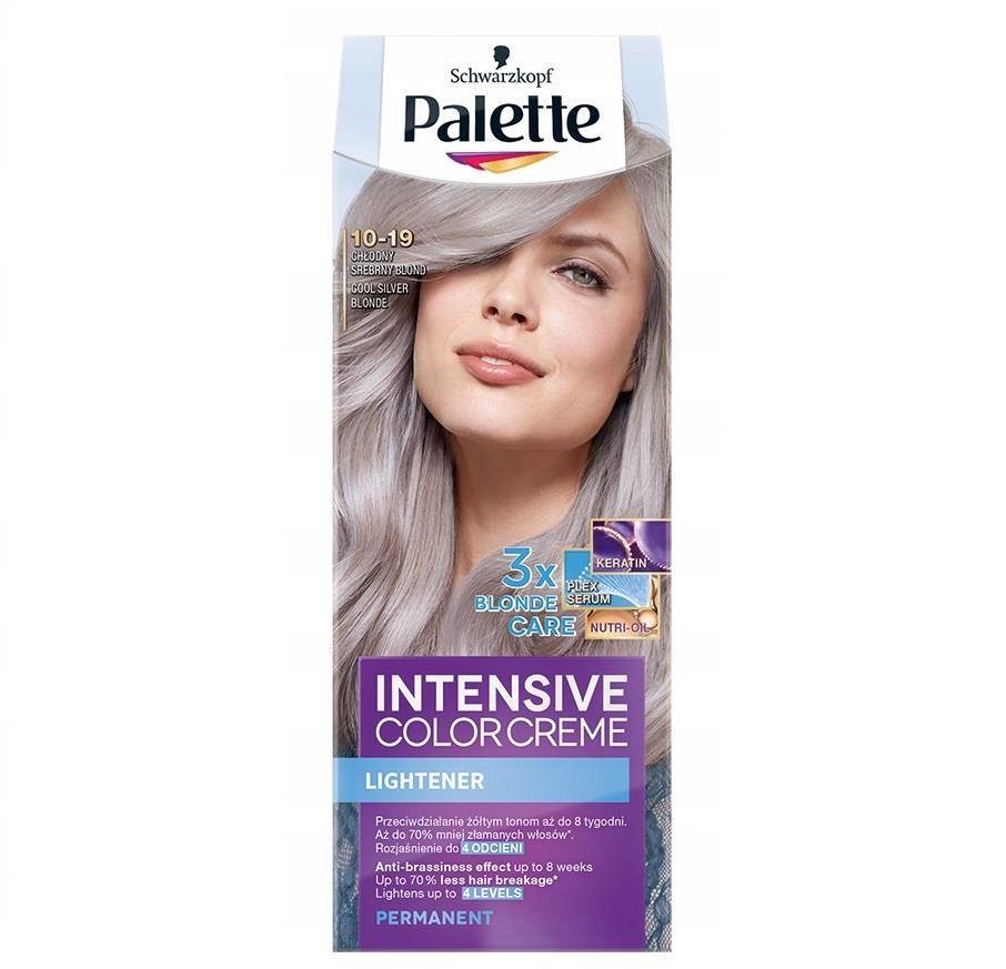 Schwarzkopf Intensive Color Creme Lightener farba do włosów w kremie 10-19 Chłodny Srebrny Blond