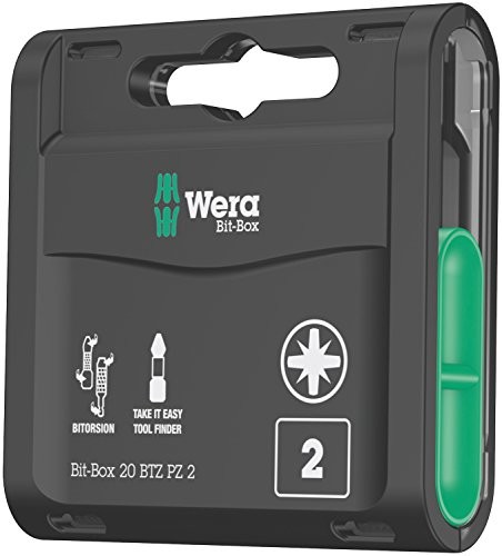 WERA Box 20 zbożowy 05057761001 Bit asortyment firmy, bit PZ 2, 20-częściowy