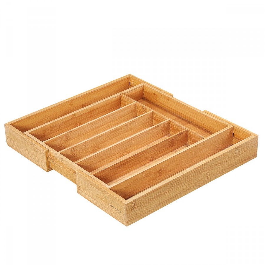 Zassenhaus wkład na sztućce rozsuwany 34,5-47,5 x 40,5 x 6 cm bambus ZS-054286