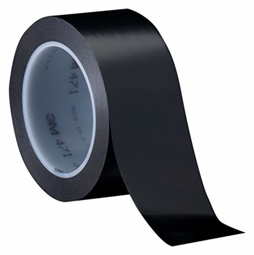 3M 3 m 7000047458 taśma klejąca z miękkiego PVC, 471 °F, 25,4 MM X 33 m, 0,13 MM, (zestaw 36 szt.), czarny T965471B
