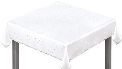 HAFT Obrus zwróconą w konkurencyjnej 1530pbxK, 8 W099 nierówności przed plamami, 100x100 cm, biały 1530PBxKx100x100, 8w099