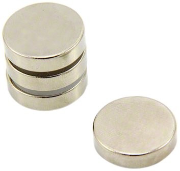 first4magnets Magnes Expert 20 mm średnicy x 5 mm grubości N42 magnes neodymowy - 7,3 kg ciągnięcie (4 sztuki) F205-4