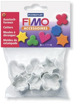 Staedtler 8724 03  Fimo akcesoriów 6 formy do wycinania ciasta wykonana z metalu, 1 - opakowanie 8724 03