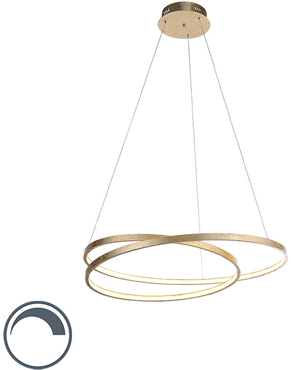 Paul Neuhaus Design hanglamp goud 72cm incl. LED dimbaar - Rowan 102727