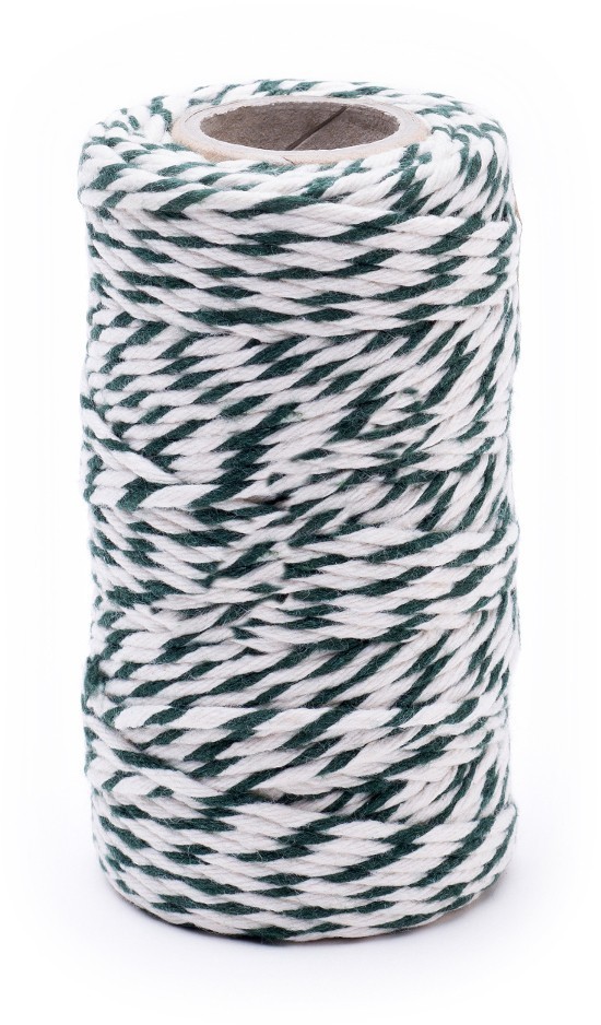 Sznurek bawełniany biało-kolor 100g/70m