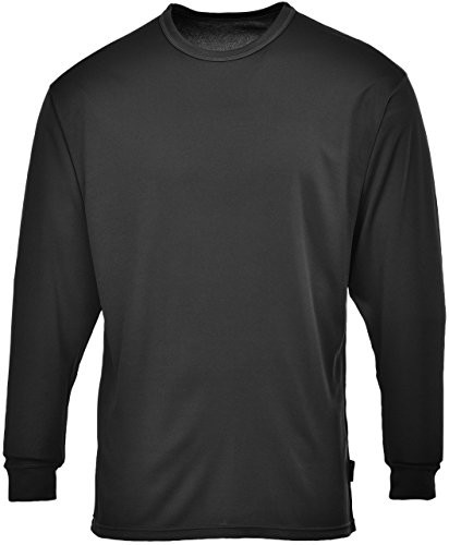 Portwest Koszulka termiczna bluza męska, small, czarny  czarny B133BKRS